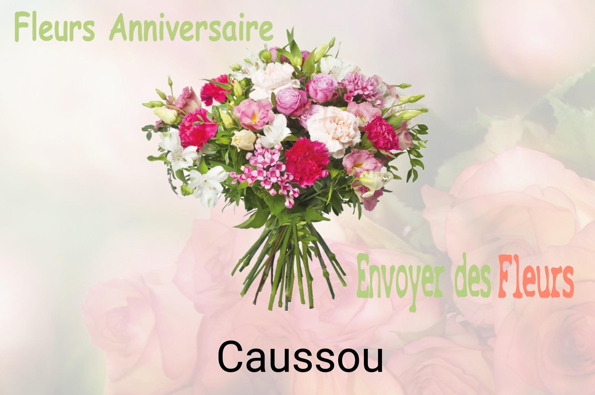Bouquet de fleurs d’anniversaire livré à Caussou